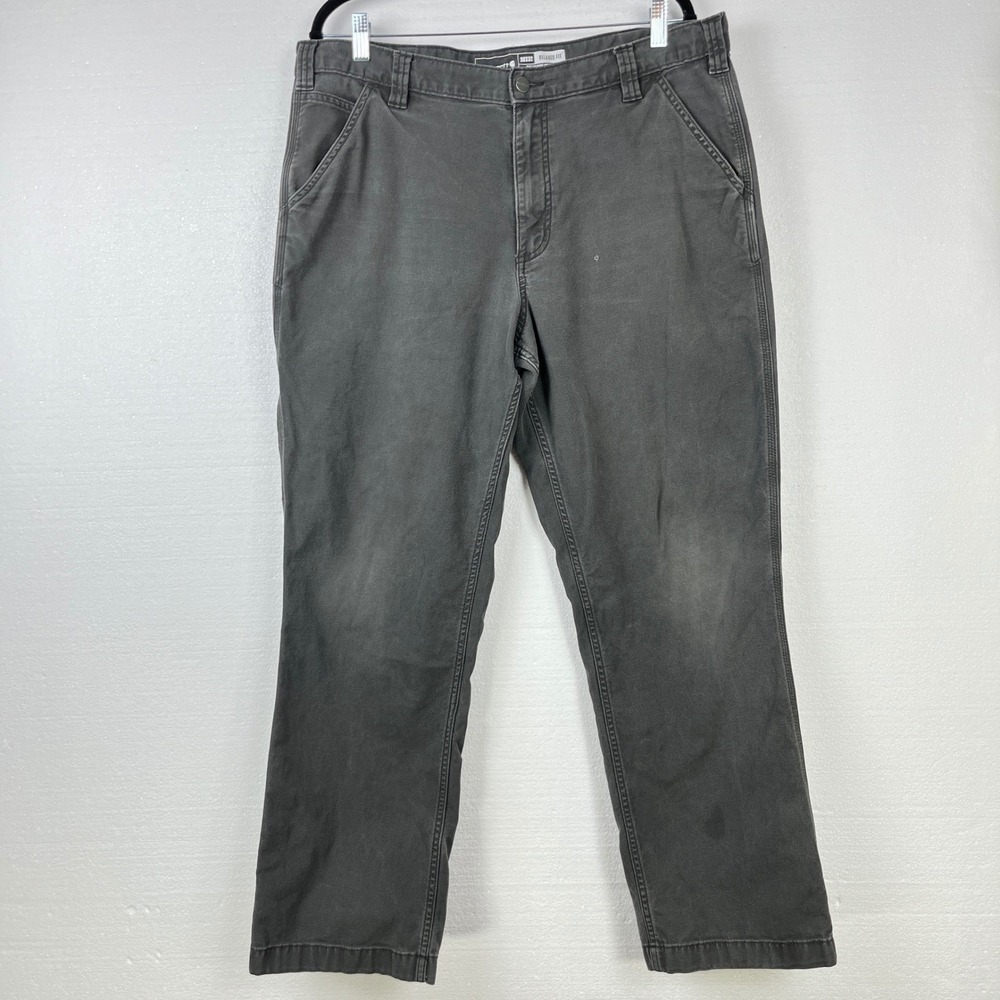Carhartt Rugged Flex Relaxed Fit 38x29 Lite Black/Gray Canvas Work Pants‎